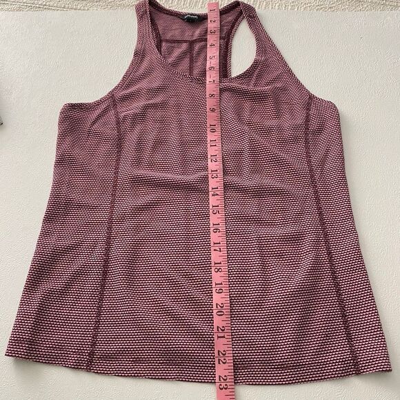 Allbirds Striped Racerback Tank Top Women’s Small Pink Burgundy Performance Acti - Picture 5 of 6